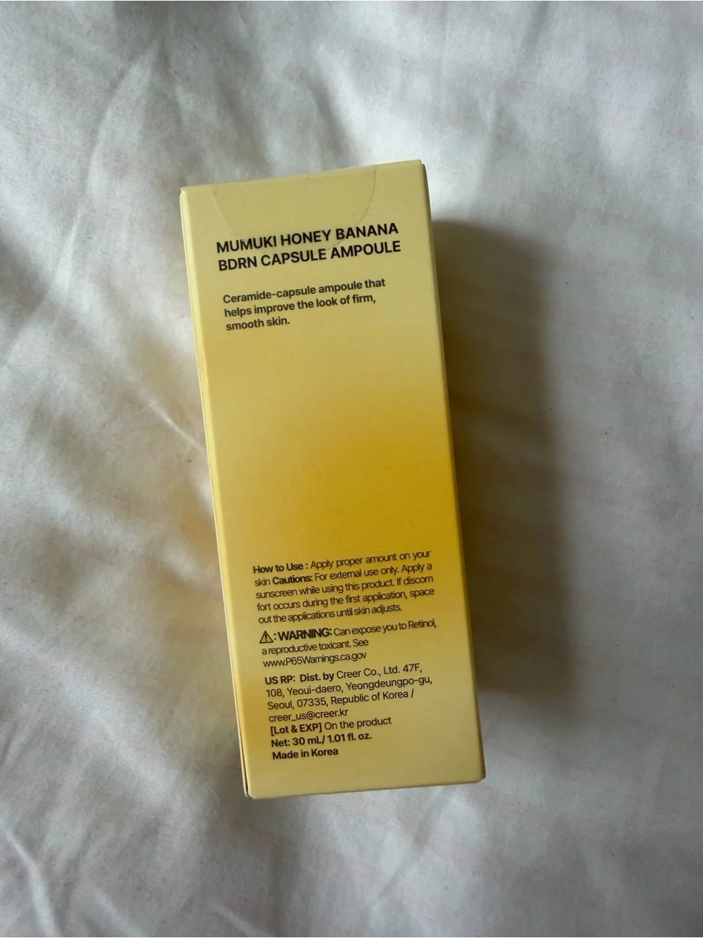 Mumuki Honey Banana + Collagen Capsule Ampoule